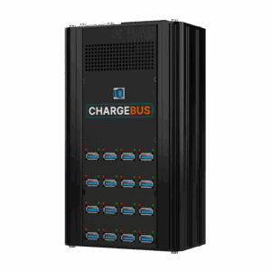 ChargeBus Sync 16 desktop charging and sync system with 16 USB-A ports