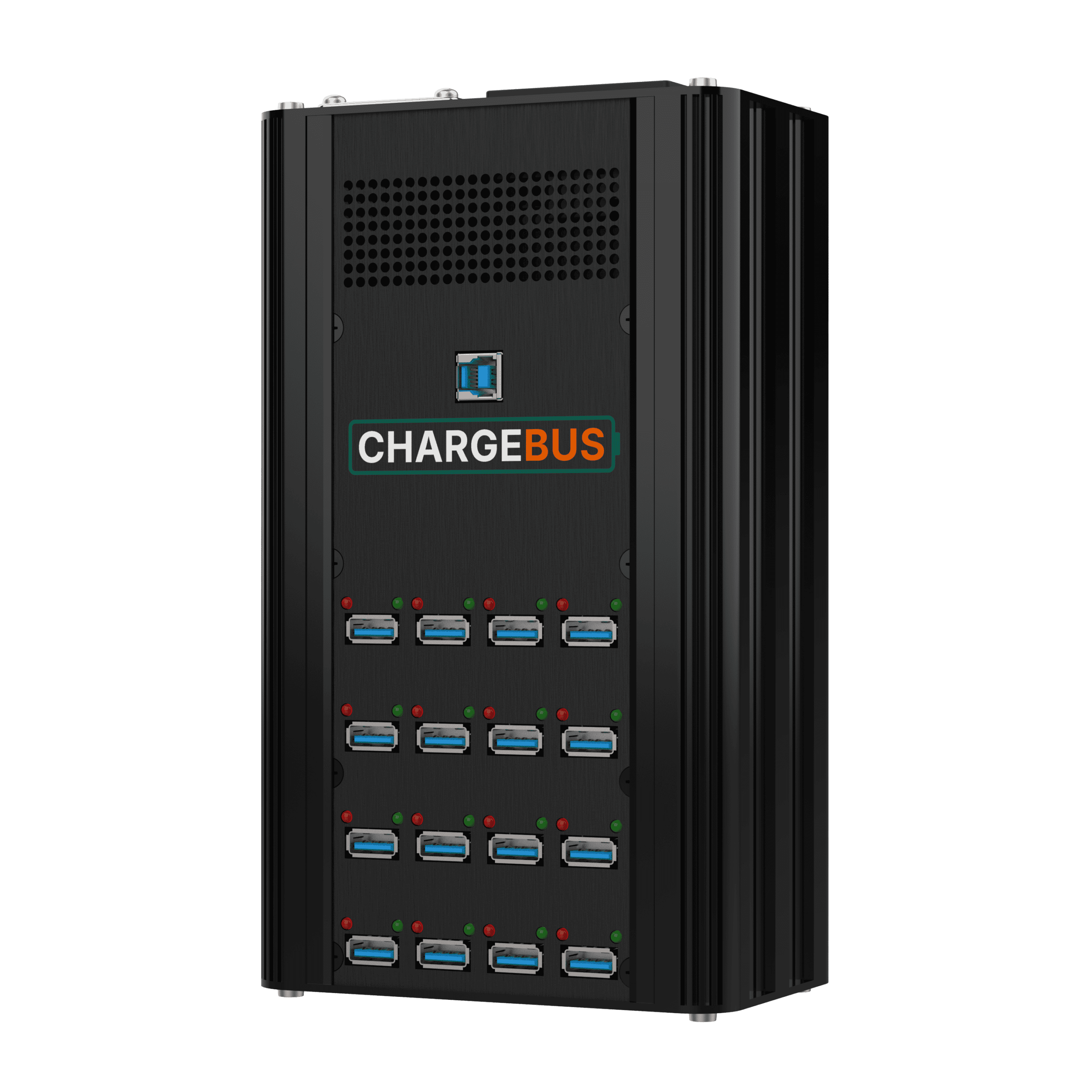 ChargeBus Sync 16 desktop charging and sync system with 16 USB-A ports