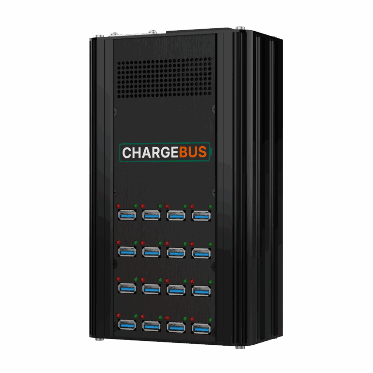 ChargeBus Power 16 desktop charger with 16 USB-A ports
