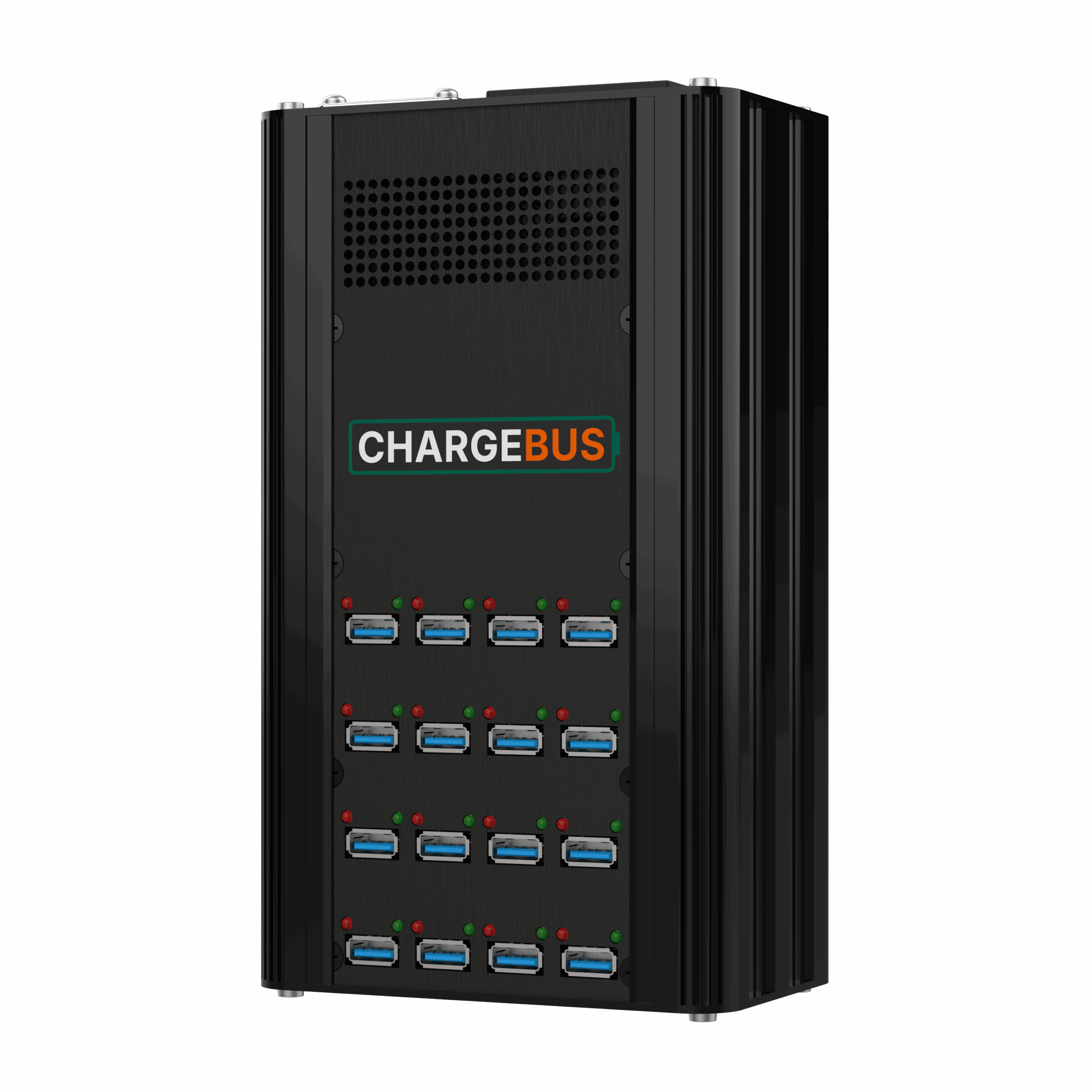 ChargeBus Power 16 desktop charger with 16 USB-A ports