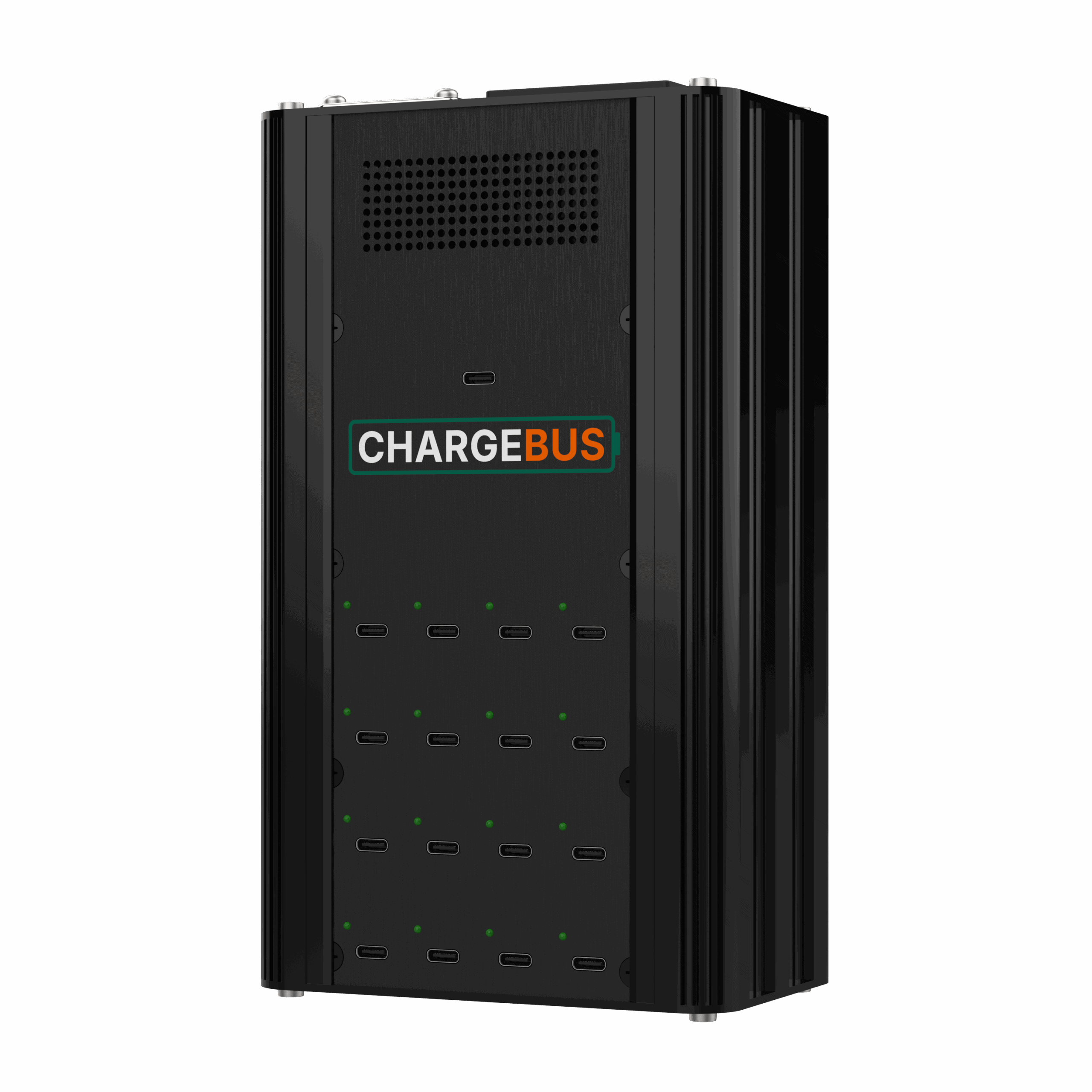 ChargeBus Sync 16 desktop charging and sync system with 16 USB-C ports